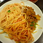 ムフタール ドゥ パリ   - たらこ・トマトソースパスタ&ドライカレー