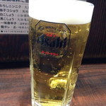 らーめん 潤 - 生ビール(アサヒスーパードライ)
