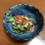 割烹 嶋村 - 桜海老とゴーヤの和え物
