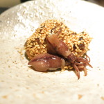 青森県産桜鱒の利休焼き　蛍烏賊