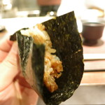 銀座 座屋 - おこげの海苔巻