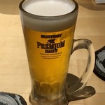 炭火焼鳥　権兵衛 - 生中で乾杯〜♪