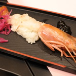 グルメバイキング オリンピア - 赤海老の姿寿司。海老がでっかいよ～。