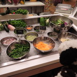 グルメバイキング オリンピア - ちびつぬ「健康のためにお野菜もいっぱい食べなくっちゃ」