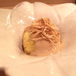 樋口 - 2016/6_無花果の胡麻餡掛け、アーモンド