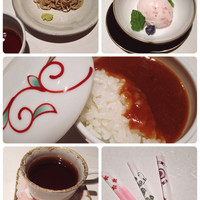 鉄板焼なか乃 - 新潟へぎ蕎麦、あまおうアイスに珈琲                         
                     
                    シェフからカレーのサービスが♡そして楊枝♡
                    