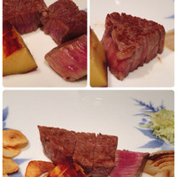鉄板焼なか乃 - お肉は３回で。(100g)