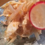 鳥玖 - ｻｻﾐとなん骨梅肉和え 300yen('16.06)