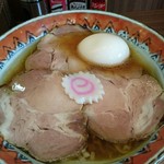 ishiusugemmugijikaseira-memmarugama - 丸竈特製スペシャル鶏だし魚介醤油らーめん(大盛)