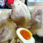 青竹打ち RA-MEN くりはら - 大きめチャーシューと煮玉子がプラスだそうですよ