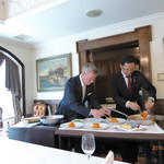 サバティーニ風スパゲティ　調理中