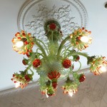 サバティーニ・ディ・フィレンツェ - 個室のシャンデリア