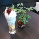 Cafe にしむら - ミルクジェラートのパフェ