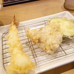 Tempura Ichidai - エビ、鳥もも、ナス