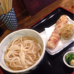 しんぺいうどん - ちく玉天うどん (450円)