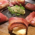 Mochi cheese bacon wrapped