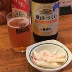 Yakitori Gozen - 瓶ビールとお通し