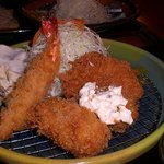 さくさくとんかつ かつ蔵 - 牡蠣ミックス定食（１５５４円）