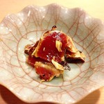 鹿児島の鰹　にんにく醤油和え