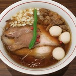 麺屋 じもと - ・「牛骨らあめん 醤油(\700)」＋「うずら(\100)」