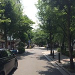 京都オムライス ルフ - この道を南下。