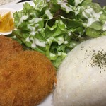 モチナ - 飛騨牛メンチ＆コロッケ定食