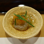 すし処 睦月 - 2016.06 つまみ２：コチ、ポン酢醤油、もみじおろし