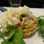 山猫軒 - 鱧とあさりのアーリオオーリオと、その出汁で戻したクスクスサラダ。即pleyel家で採用となりました(^O^)