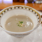 ステーキハウス バロン - ごぼうのスープ