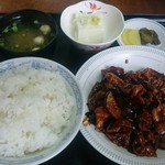 楓林 - 茄子と豚肉の味噌炒め定食  870円