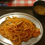 スパゲッティーのパンチョ - ナポリタンと味噌汁