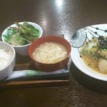 cafe ＆ izakaya　Home - 日替りランチ(鶏と茄子のみぞれ煮・・）@800