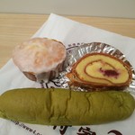 玉出 木村家　2Deux - レモンケーキ、チェリーのロールデニッシュ、宇治ミルク金時