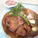 本日の肉料理（ＳＰＦ豚ロース　ヤマニ味噌漬け）