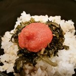 南部どり - 高菜明太玄米ごはん。