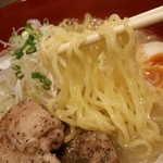 南部どり - 鶏塩ラーメン、リフトアップ。