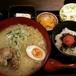 南部どり - 鶏塩ラーメン定食９００円。