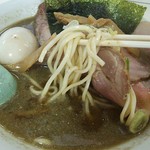 麺屋 にぼすけ - 少し硬め