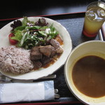 Kita Kamakura Nufu Ichi - Ｄセット　スープカレー　和牛ステーキ　