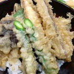 瑞兆 - 野菜天丼アップ