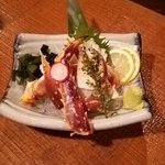 Umihe - 本タラバ刺し1590円。