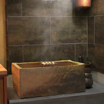 二条城ふる田 - (2016.5月)作家さんの炉で小鮎を炭火焼(2016.5月)