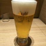 Tenobe Udon Suizan - 生ビール グラス