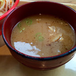 Junya - 魚介醤油野菜つけめん、スープ