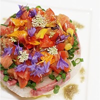 Lien - 神奈川県三崎港直送活〆カンパチ
                のマリネ。グレッグ野菜、フルーツトマト