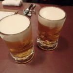 やっぱりビールで乾杯ですね