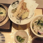 かかし - 料理写真:天ぷら釜飯セット
