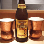 カフェ マメヒコ パートⅢ - ビール中(600円)　大好きなプレミアムモルツ。