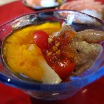 鶏肉と野菜（蕎麦点心）