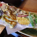 蕎麦処鏑屋響 - 季節の野菜天婦羅（蕎麦遊膳 響）